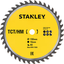 Пильный диск STANLEY TCT/HM 190 х 16 мм (STA13145)