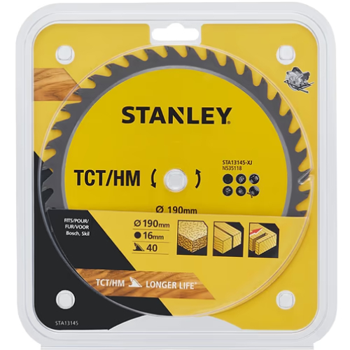 Пильный диск STANLEY TCT/HM 190 х 16 мм (STA13145) Тип пильный диск