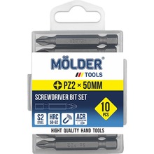 Набір біт MOLDER PZ2 х 50 мм 10 шт (MT7125010)