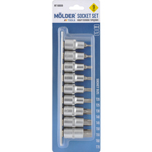Набор головок торцевых MOLDER Torx 1/2" CR-V 9 шт (MT68009)