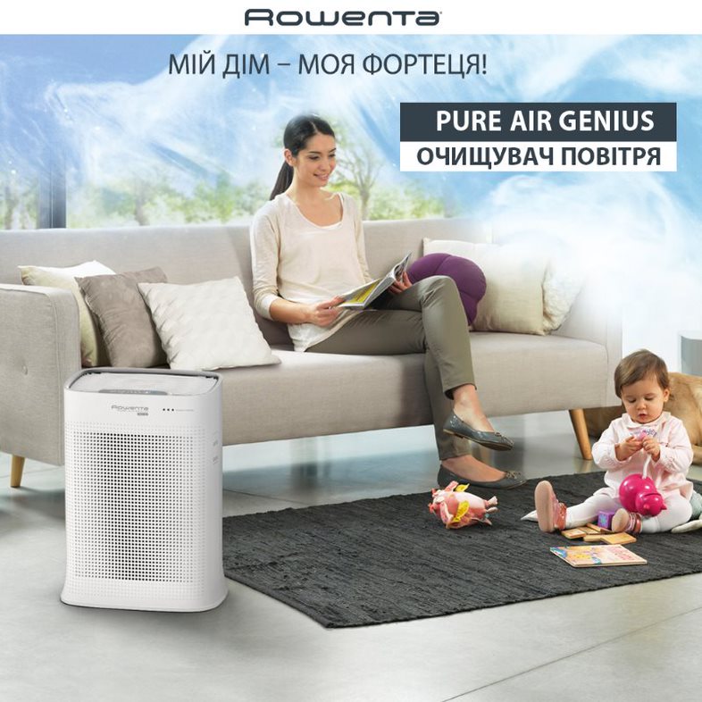 Очищувач повітря ROWENTA Pure Air PU3080F0 Спосіб очищення вугільний фільтр