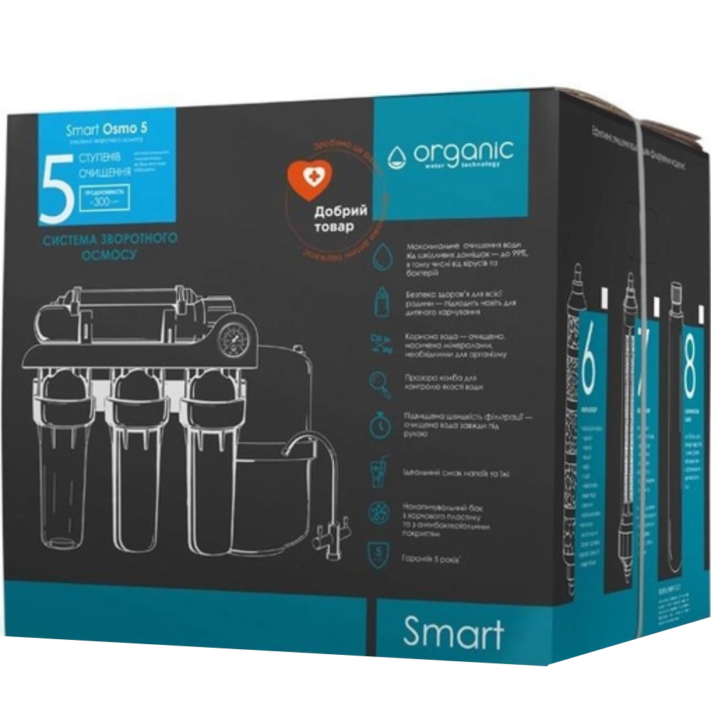 Система обратного осмоса ORGANIC Smart OSMO 5 (SOSMO5) Тип фильтра обратного осмоса