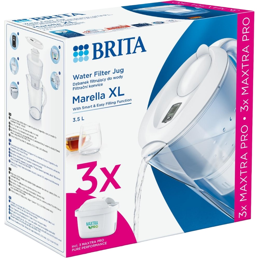 Фільтр-глечик BRITA Marella XL MXpro White + 3 картриджі (1052782) Вид фільтр-глечик
