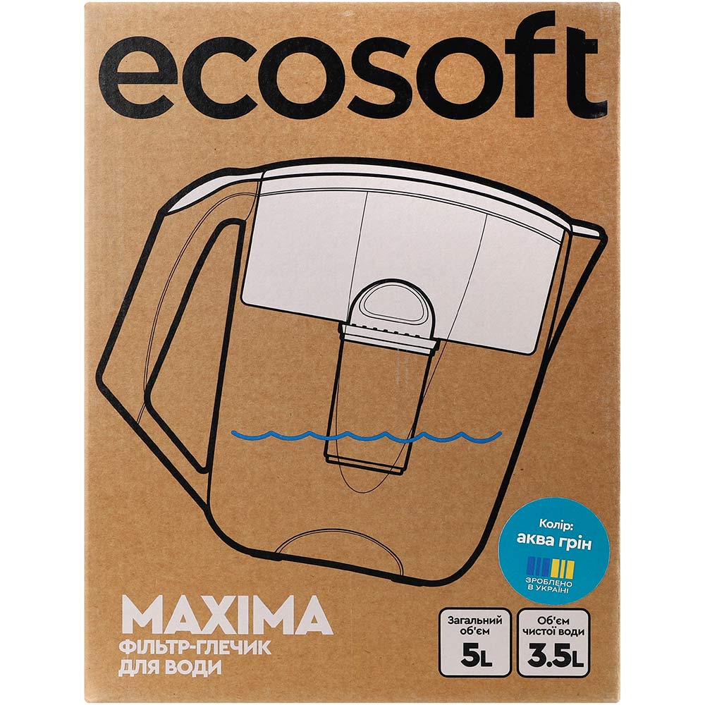 Фильтр ECOSOFT Maxima 00609 Aqua Green (FMVMAXIMADGECO) Объём отфильтрованной воды 3.5