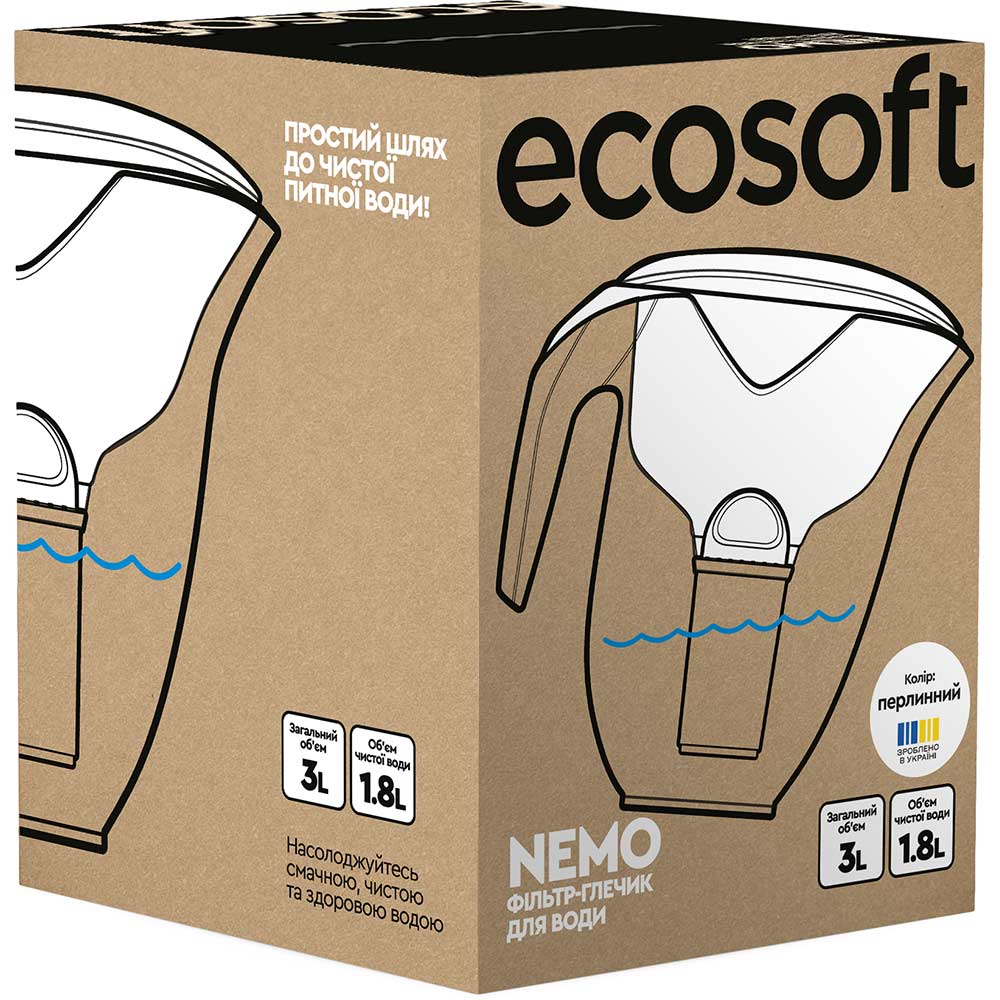 Фільтр ECOSOFT Nemo 07097 Pearl (FMVNEMOWECO) Вид фільтр-глечик