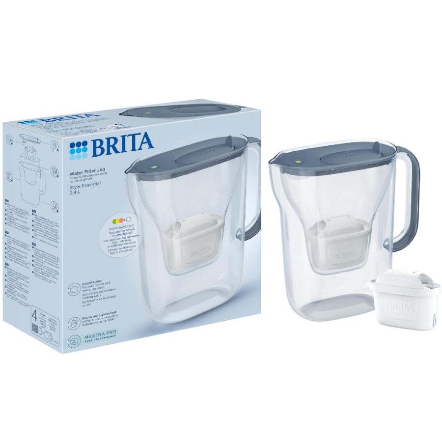Фільтр-глечик BRITA Style Essential Mxpro Grey (1058042) Вид фільтр-глечик