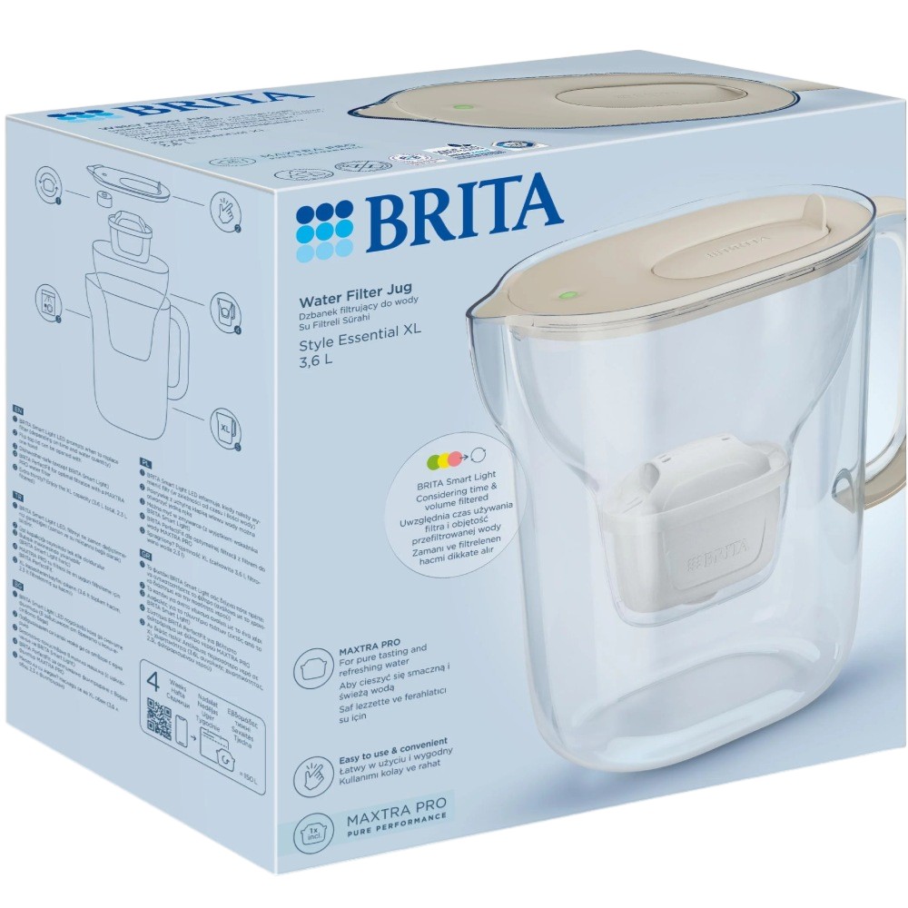 Фото 14 Фильтр-кувшин BRITA Style Essential XL Mxpro Sandy (1058044)
