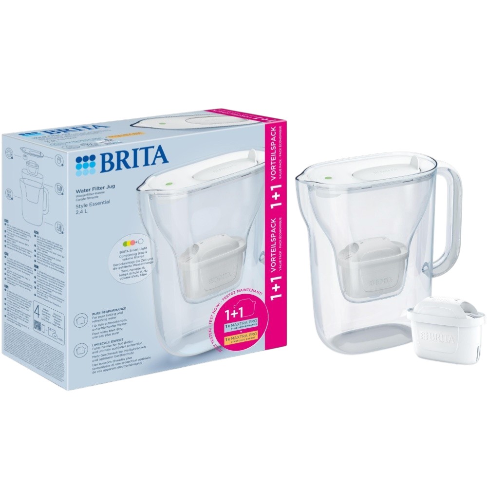 Фото 15 Фильтр-кувшин BRITA Style Essential Mxpro White + 2 картриджа (1057795)