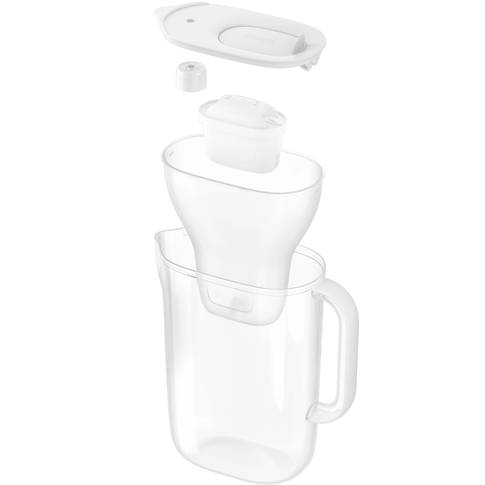 Фильтр-кувшин BRITA Style Essential XL Mxpro White + 3 картриджа (1058705) Ступени очистки фильтр из гранулированного активированного угля 