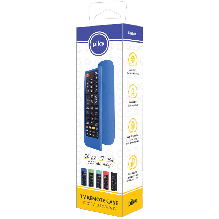 Чехол Piko TV Remote Case для пульта ДУ Samsung PTVRC-SM-03 (1283126486272) Голубой Держатель антенны False