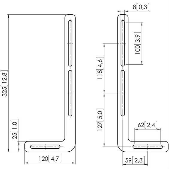 Крепления VOGELS SOUND 1250 Sound Bar Mount (8151250) Цвет черный