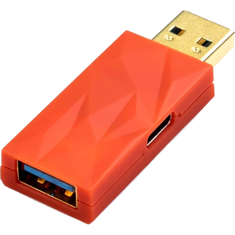 Аудіо фільтр IFI iDefender+ Type A-Type A Red (90403054) Додаткові особливості вхід: USB,type-C, вихід: USB