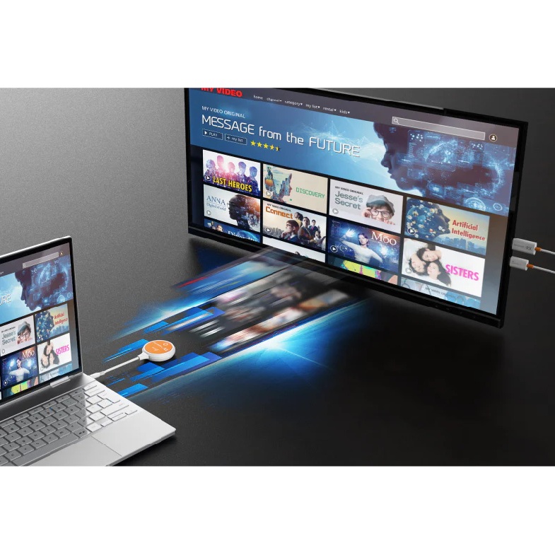 Фото AV-sender J5CREATE JVAW62-N USB Type-C - HDMI White/Orange