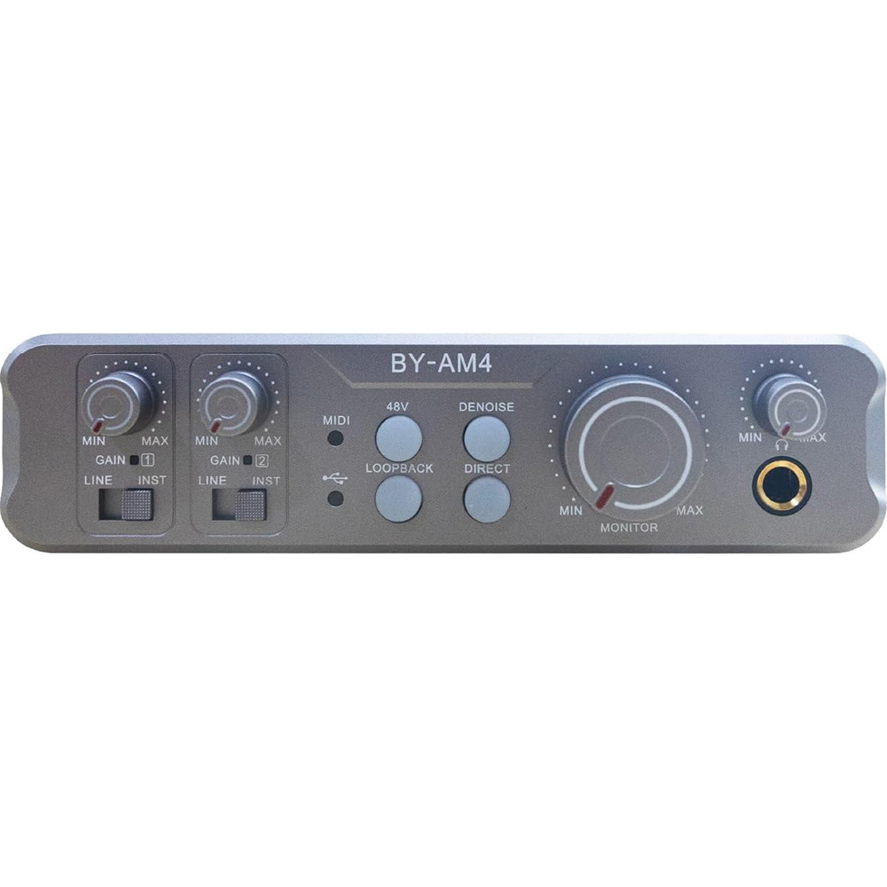 Аудиоинтерфейс BOYA BY-AM4 Материал металл, пластик