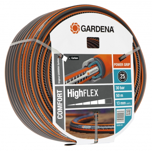 Шланг поливальний GARDENA Highflex 1/2, 50м, без соед. (18069-20) Довжина 50