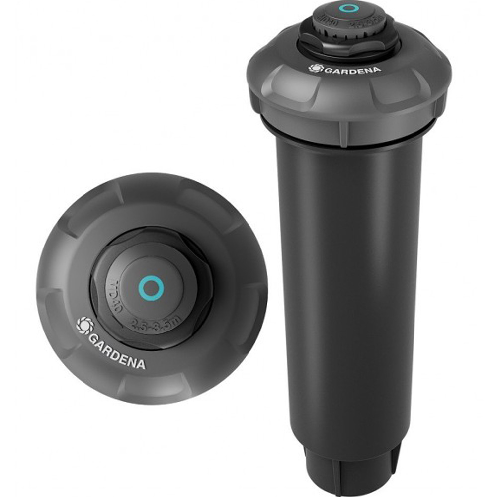 Дощувач висувний GARDENA MD40 Black (08231-20.000.00) Додатково площа поливу 0 - 40 м2, сектор поливу 80 - 360 °, дальність поливу 2,5 - 3,5 м 