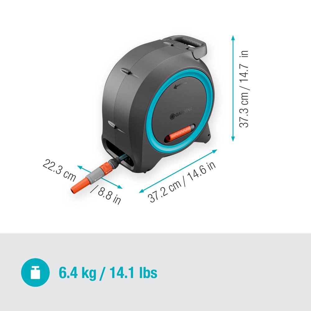 Катушка GARDENA Dual Hose Box 11 мм 25 м Blue (18695-28.000.00) Дополнительно Диаметр шланга: 11 мм;