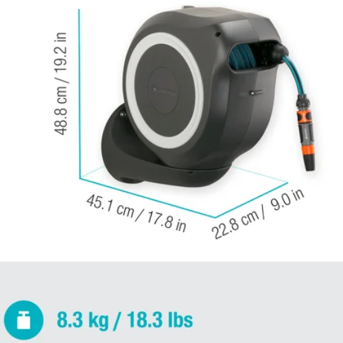 Зовнішній вигляд Котушка GARDENA RollUp M + набір для поливу 20 м (18612-20.000.00)