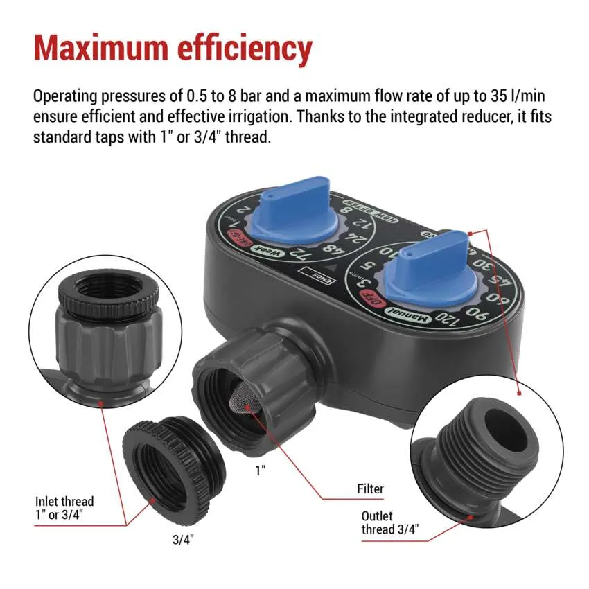 Огляд Таймер EMOS для поливу механічний (PW56001)