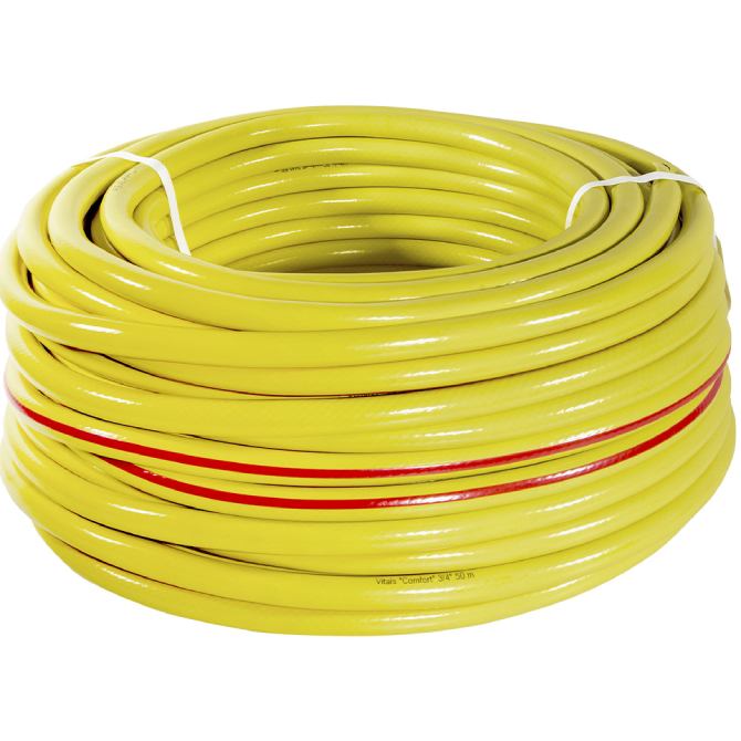 Шланг садовый VITALS Comfort 3/4" 50 м Yellow (199291) Диаметр (дюймы/мм) 3/4" (19)