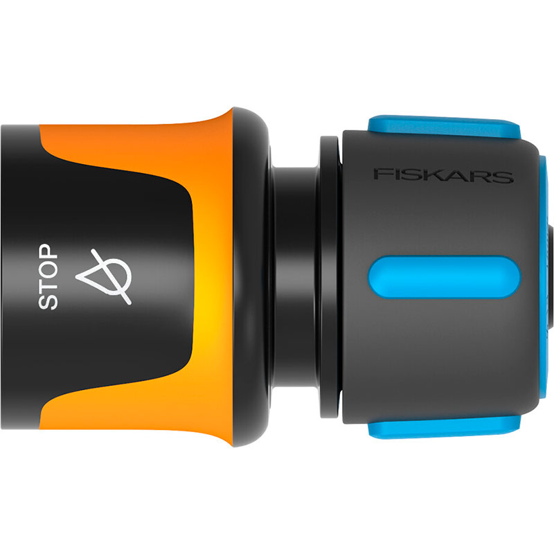 

Соединитель Fiskars для шланга с аквастопом 13-15 мм 1027079 (18821), З'єднувач для шлангу з аквастопом 13-15мм