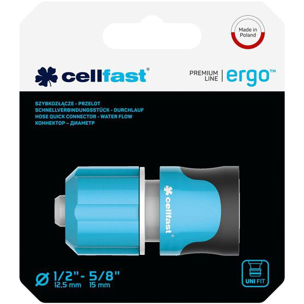 Коннектор для шланга Cellfast ERGO (53-130) Диаметр (дюймы/мм) 1/2" (13)