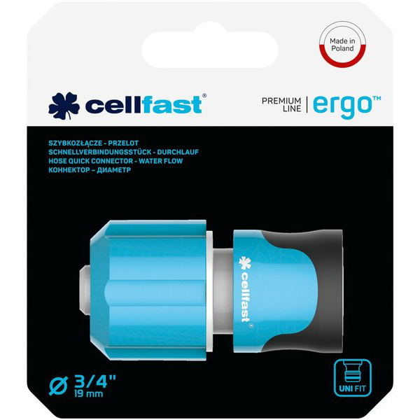 Коннектор для шланга Cellfast ERGO (53-135) Диаметр (дюймы/мм) 3/4" (19)