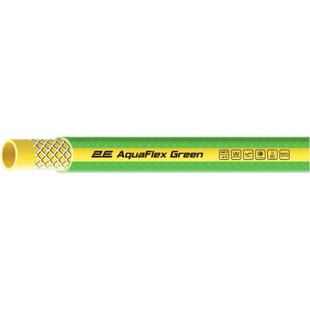 Шланг садовый 2E AquaFlex Green 1/2" 12 м (2E-GHE12GN12) Длина 12