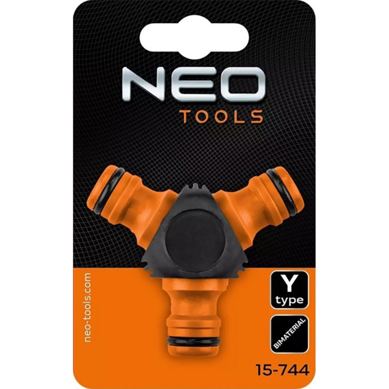 Зовнішній вигляд Конектор-трійник NEO TOOLS 1/2" - 3/4" (15-744)