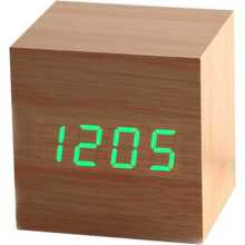 Годинник-будильник UFT wood clock green (uftwoodclock)