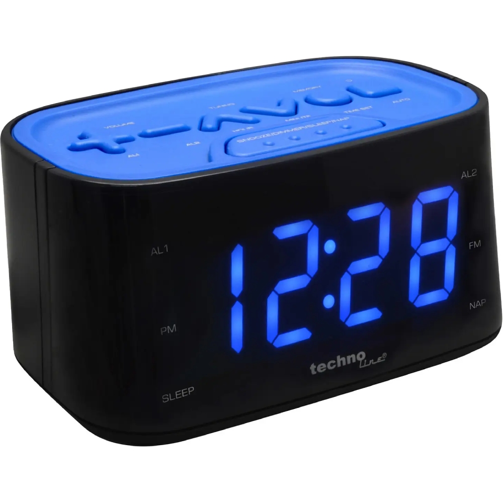 Радіогодинник TECHNOLINE WT465 Black/Blue Частотні діапазони FM (УКХ)