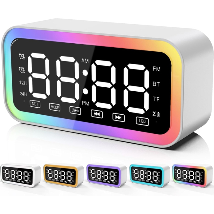 Радіогодинник ACTION U-03Q White (U-03Q-act) Будильник True