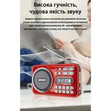 Радіогодинник ACTION Red (D-66)