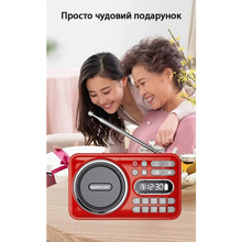 Радіогодинник ACTION Red (D-66)