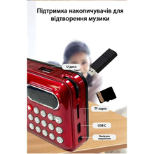 Радіогодинник ACTION Red (D-55)