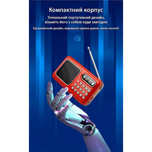 Радіогодинник ACTION Red (D-55)