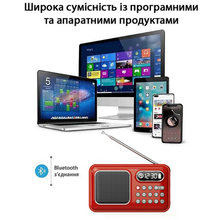 Радіогодинник ACTION Red (D-55)