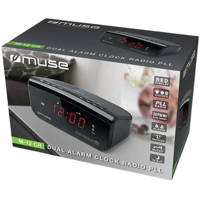 Радіогодинник MUSE M-12 CR Частотні діапазони FM (УКХ)