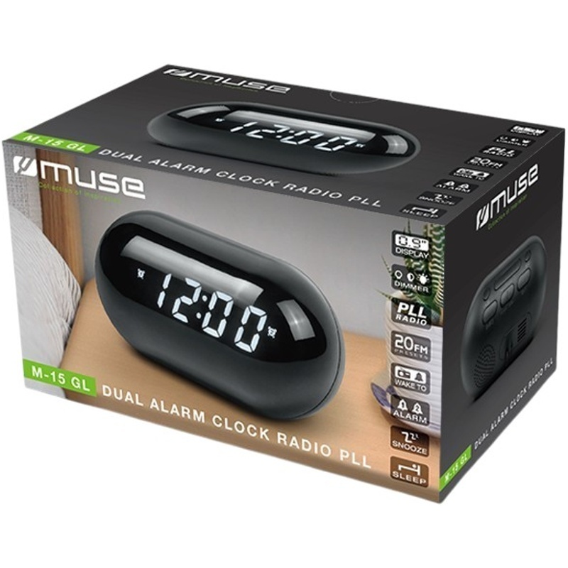Радіогодинник MUSE M-15 GL Будильник True