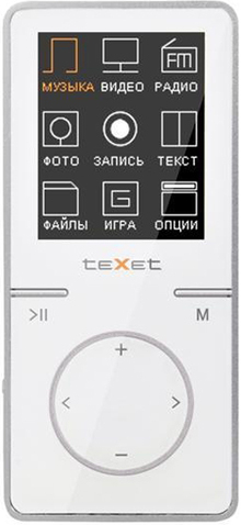 МP3-плеер TEXET T-479 4Gb (white)