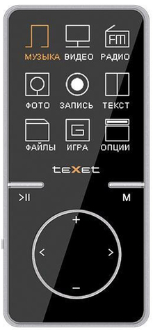 МP3-плеер TEXET T-479 4Gb (black)