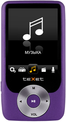 MP3-плеер TEXET T-795 4Gb (purple)