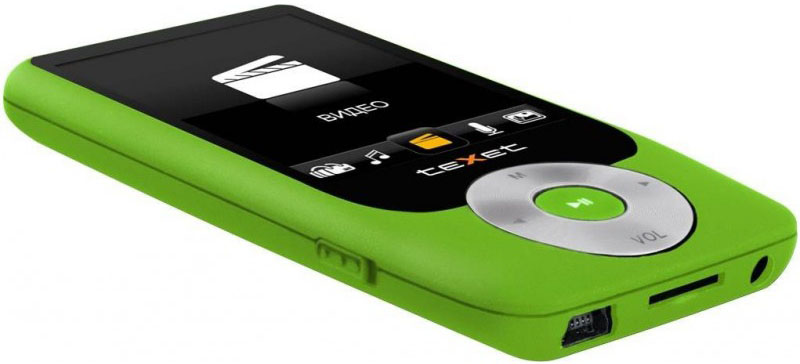 MP3-плеер TEXET T-795 4 Gb (green) Объём памяти 4 Гб