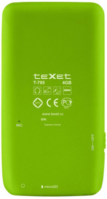 MP3-плеер TEXET T-795 4 Gb (green)