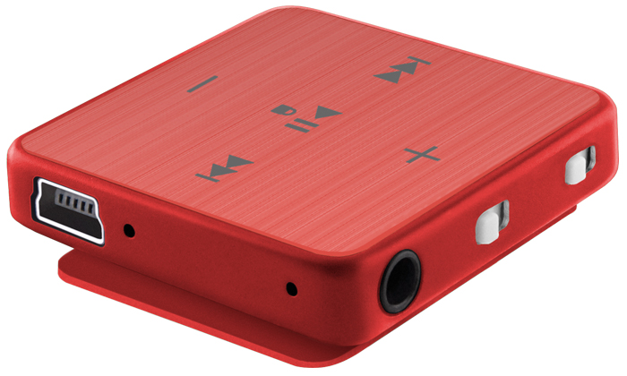 MP3-плеер TEXET T-22 4GB Red Объём памяти 4 Гб