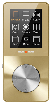 MP3-плеер TEXET T-60 8GB Gold