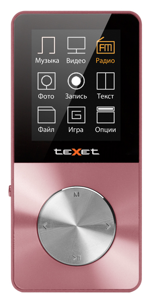 MP3-плеер TEXET T-60 8GB Pink