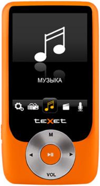 МР3 плеєр TEXET T-79 8 Gb Orange