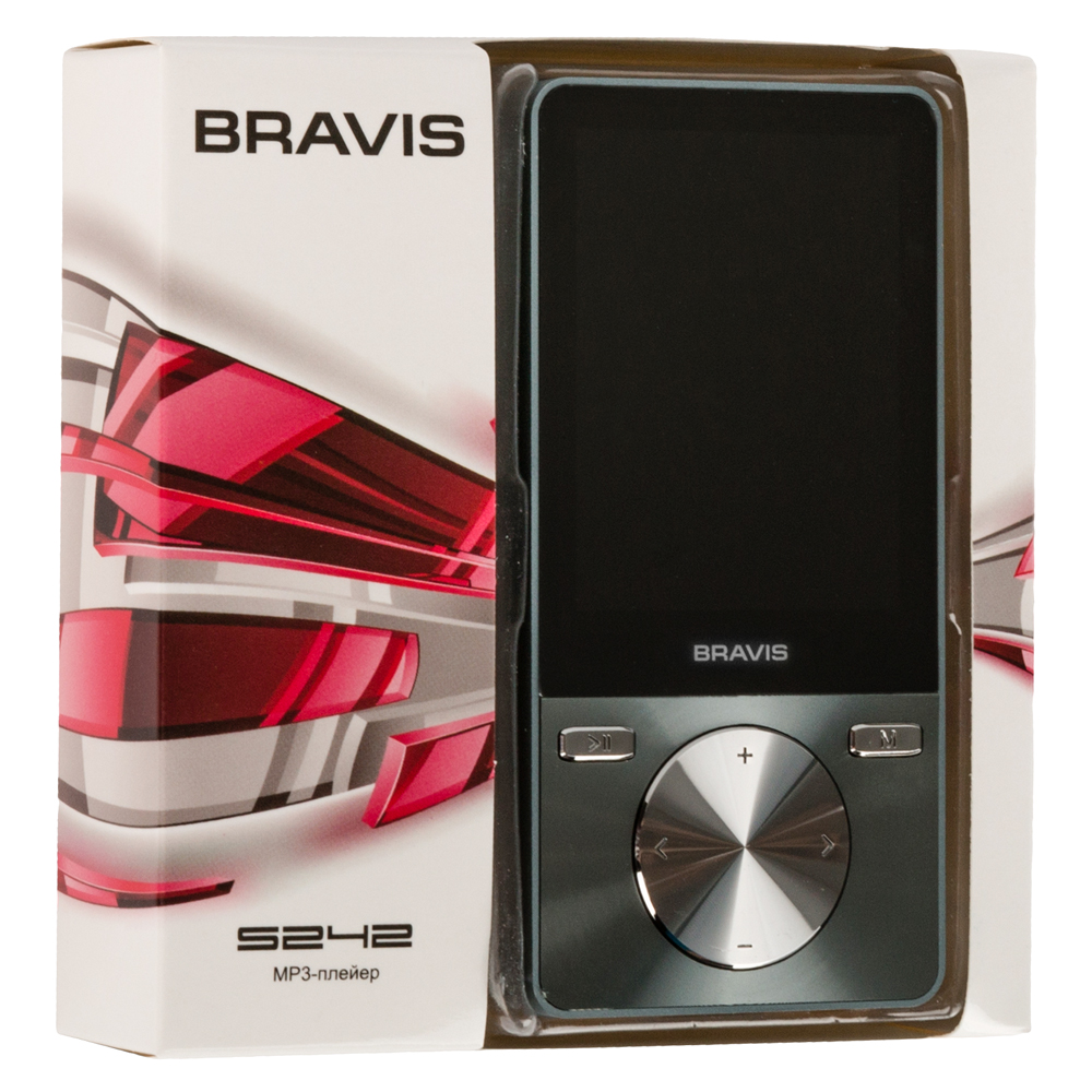 MP3-плеер BRAVIS S242 Grey FM-тюнер True