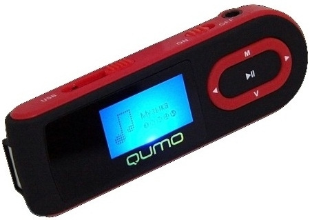 MP3 плеер QUMO CONNECT 4GB Black Red